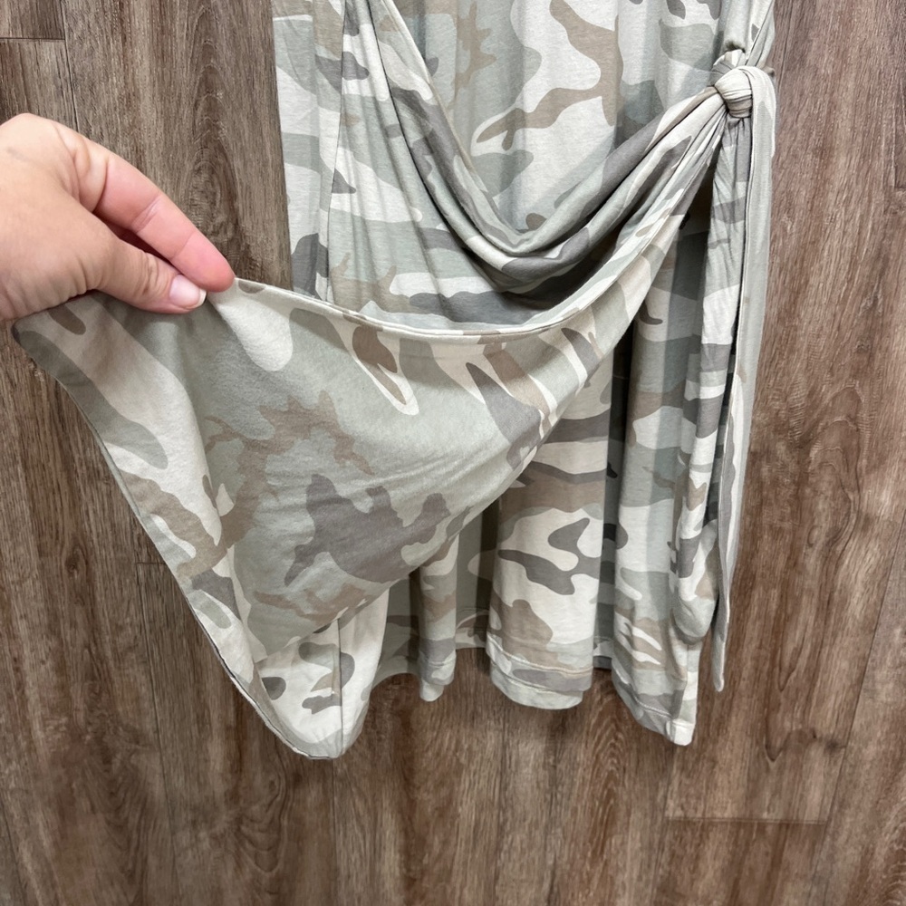 NEW Rails Edie Tie Waist T-Shirt Dress Camo - Picture 4 of 9
